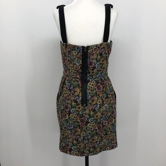 BCBGeneration Floral Tapestry Bustier rope strap mini  dress size 10 - Picture 4 of 16